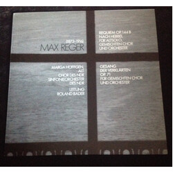 Max Reger / NDR Chor / NDR Sinfonieorchester / Marga Höffgen / Roland Bader Requiem Op. 144 B Nach Hebbel Für Altsolo, Gemischten Chor Und Orchester /