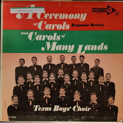 Texas Boys' Choir A Ceremony Of Carols And Carols Of Many Lands Vinyl LP USED