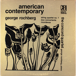 George Rochberg / The Concord String Quartet String Quartet No. 1 / Duo Concertante / Ricordanza Vinyl LP USED