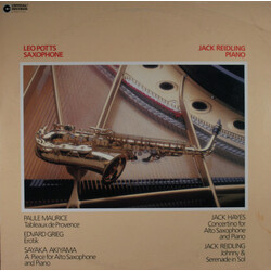 Leo Potts / Jack Reidling Leo Potts, Saxophone Jack Reidling, Piano Vinyl LP USED