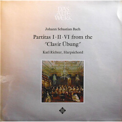 Johann Sebastian Bach / Karl Richter Partitas I, II VI From The "Clavir Übung" Vinyl LP USED