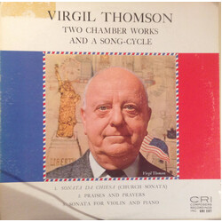 Virgil Thomson Two Chamber Works and a Song-Cycle Vinyl LP USED