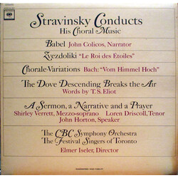 Igor Stravinsky / CBC Symphony Orchestra / Festival Singers Of Toronto / Elmer Iseler Stravinsky Conducts His Choral Music Vinyl LP USED