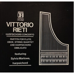 Vittorio Rieti / Sylvia Marlowe Harpsichord Concerto / Partita For Flute, Oboe, String Quartet And Harpsichord Obbligato Vinyl LP USED