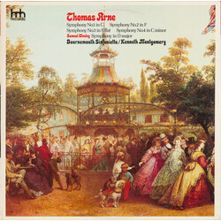 Thomas Arne / Samuel Wesley / Bournemouth Sinfonietta / Kenneth Montgomery Symphonies Vinyl LP USED