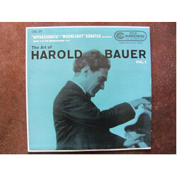 Harold Bauer The Art Of Harold Bauer Vol.1  "Appassionata" - "Moonlight" Sonatas / Etude In D-flat-Waldesrauschen Vinyl LP USED