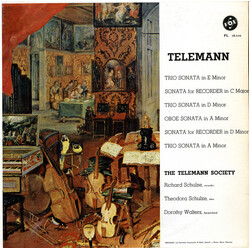 Georg Philipp Telemann / Telemann Society Orchestra / Richard Schulze / Theodora Schulze / Dorothy Walters Virtuoso Music For Recorder, Oboe, And Harp