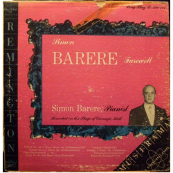 Simon Barere / Sergei Vasilyevich Rachmaninoff / Felix Blumenfeld / Mily Balakirev / Robert Schumann / Franz Liszt Simon Barere Farewell Vinyl LP USED