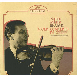 Nathan Milstein / Johannes Brahms Violin Concerto In D Vinyl LP USED