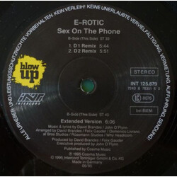 E-Rotic Sex On The Phone VINYL 12" USED