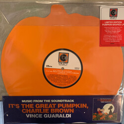 Vince Guaraldi Its The Great Pumpkin, Charlie Brown: Music From The Soundtrack USED VINYL 12INCH 45 RPM SHAPE LIMITED EDITION