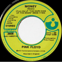 Pink Floyd Money USED VINYL 7INCH 45 RPM SINGLE STEREO