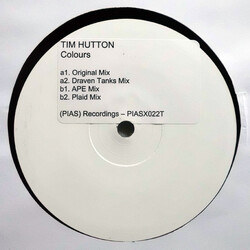 Tim Hutton Colours USED VINYL 12INCH WHITE LABEL