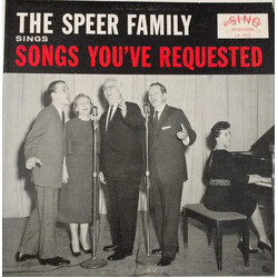 The Speer Family Sings Songs You've Requested Vinyl LP USED