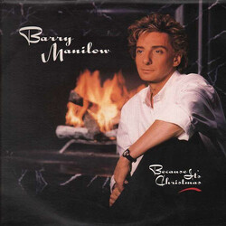 Barry Manilow Because It's Christmas Vinyl LP USED