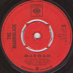 The Marmalade Ob-La-Di Ob-La-Da VINYL 7" USED