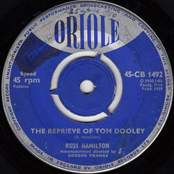 Russ Hamilton The Reprieve Of Tom Dooley / Dreaming Of You USED VINYL 7INCH 45 RPM