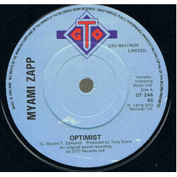 Myami Zapp Optimist USED VINYL 7INCH 45 RPM