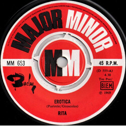 Rita Cadillac Erotica USED VINYL 7INCH 45 RPM SINGLE
