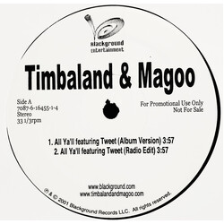Timbaland & Magoo All Ya'll USED VINYL 12INCH PROMO
