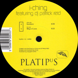 I-Ching / Patrick Reid Soulstorm / Ways Of Love VINYL 12" USED