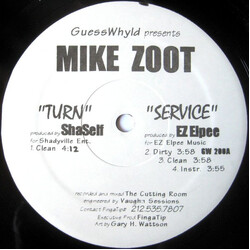 Mike Zoot Turn / Service / High Drama USED VINYL 12INCH 33 S RPM