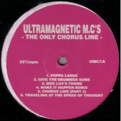 Ultramagnetic MC's The Only Chorus Line Vinyl LP USED