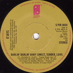 The O'Jays Darlin' Darlin' Baby (Sweet, Tender, Love) VINYL 7" USED