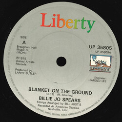 Billie Jo Spears Blanket On The Ground USED VINYL 7INCH 45 RPM SINGLE REISSUE
