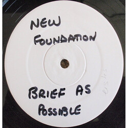 The New Foundations Brief As Possible VINYL 12" USED