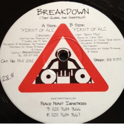 Breakdown First Of All USED VINYL 12INCH