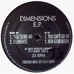 Into The Twilight Dimensions EP VINYL 12" USED