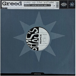 Greed / Ricardo Da Force Pump Up The Volume USED VINYL 12INCH 33 S RPM LIMITED EDITION