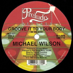 Michael Wilson Groove It To Your Body USED VINYL 12INCH 33 S RPM REISSUE