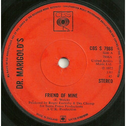 Dr. Marigold's Prescription Friend Of Mine / In Your Own Sweet Way USED VINYL 7INCH SINGLE