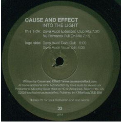 Cause & Effect Into The Light USED VINYL 12INCH 33 S RPM