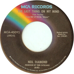 Neil Diamond The Last Thing On My Mind USED VINYL 7INCH 45 RPM