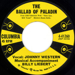 Johnny Western The Ballad Of Paladin USED VINYL 7INCH 45 RPM SINGLE