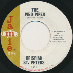 Crispian St. Peters The Pied Piper / Sweet Dawn My True Love VINYL 7" USED