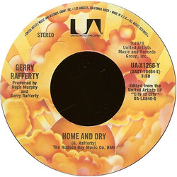 Gerry Rafferty Home And Dry USED VINYL 7INCH 45 RPM SINGLE