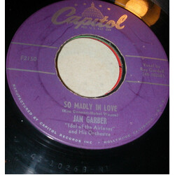 Jan Garber And His Orchestra So Madly In Love / Some Day USED VINYL 7INCH 45 RPM