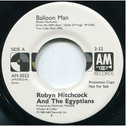 Robyn Hitchcock & The Egyptians Balloon Man Vinyl 7" USED