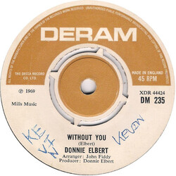 Donnie Elbert Without You USED VINYL 7INCH 45 RPM SINGLE