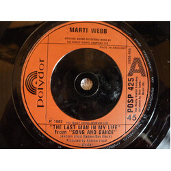 Marti Webb "The Last Man In My Life" From "Song And Dance" USED VINYL 7INCH 45 RPM SINGLE
