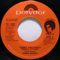 James Brown Funky President (People It's Bad) VINYL 7" USED