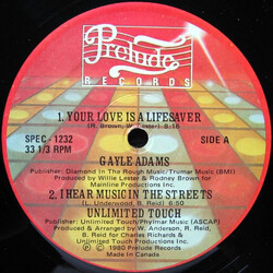Gayle Adams / Unlimited Touch / The Strikers / Secret Weapon (2) Your Love Is A Lifesaver / I Hear Music In The Streets / Body Music / Must Be The Mus