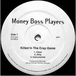 Money Boss Players Killed In The Crap Game / Players Pinnacle USED VINYL 12INCH 33 S RPM