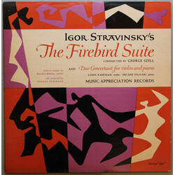Igor Stravinsky / George Szell The Firebird Suite And Duo Concertant For Violin And Piano Vinyl 2 LP USED