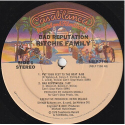 The Ritchie Family Bad Reputation Vinyl LP USED