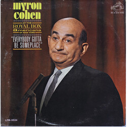 Myron Cohen Everybody Gotta Be Someplace Vinyl LP USED